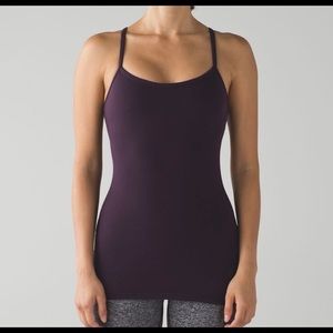 Lululemon Power Y Tank - Black Cherry